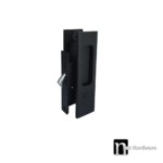 Matt Black Sliding Door Privacy Set - Carey Series