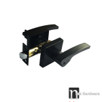 Matt Black Entrance Lock Set (3666MB) - Moon Series
