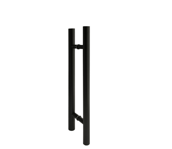 400mm Matt Black Entry Door Pull Handle (Pair) - Bisset Series