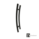 400mm Matt Black Entry Door Pull Handle (Pair) - Fitzgerald Series