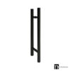 Matt Black Entry Door Pull Handle (Pair) 600mm - Bisset Series