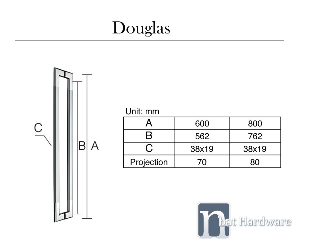 Douglas door pull handle
