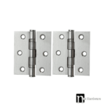 Stainless Steel Door Hinges (Pair) - 75 x 60 x 2mm