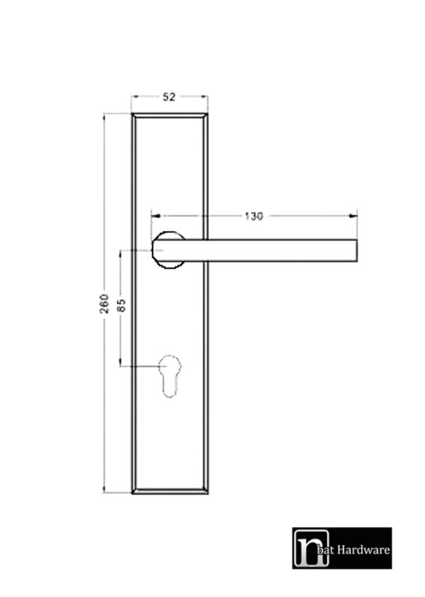 entrance handle drawing
