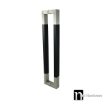 Mixed Wood Stainless Steel 1000mm Door Pulls (Pair) - Gilchrist Series