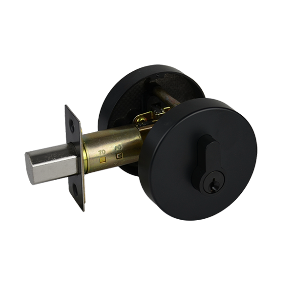 Matt Black Double Cylinder Deadbolt - Cooloola Series