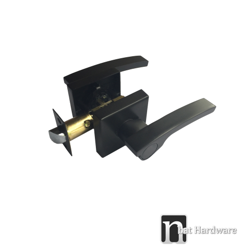 Matt Black Passage Handle Set Moon Series nBat Hardware