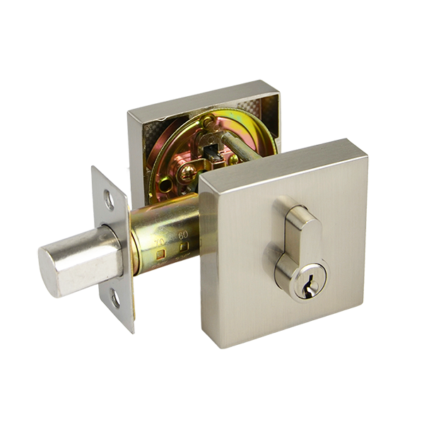 Satin Nickel Double Cylinder Deadbolt - Como Series