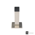 Square Rubber Door Stops - Satin Nickel Finish