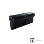 70mm Euro Double Cylinder - Matt Black Finish