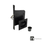 Matt Black Sliding Privacy Set With a Pull - Price Series
