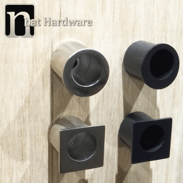 Square Facing Sliding Door Finger Pulls nBat Hardware