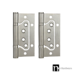 100 x 75 x 2mm Non Morticed Door Hinges (Pair)