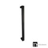Single Matt Black Entry Door Pull Handle 1200mm - Gilchrist Series
