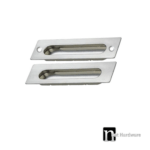 140mm Flush Pulls (Pair) - Satin Nickel Finish