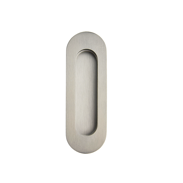 Oval Sliding Flush Pull - 120mm x 40mm