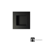 70mm Square Flush Pull - Matt Black Finish