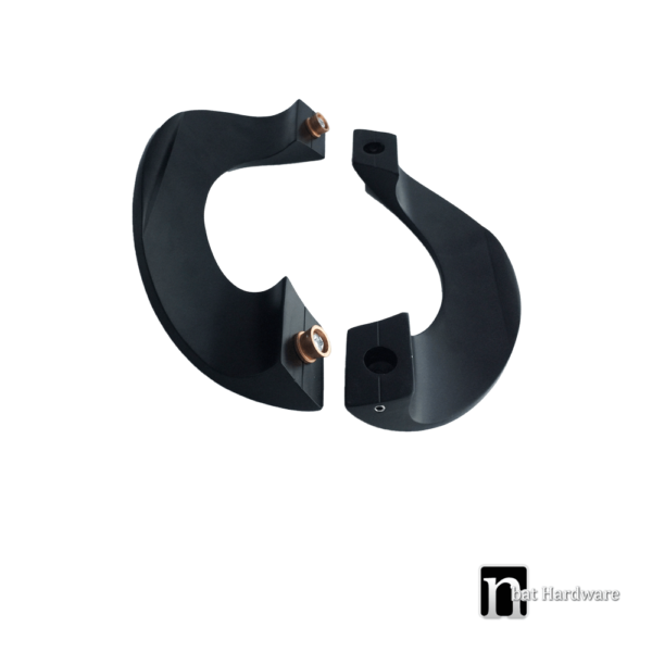 Matt Black Entry Door Pull Aluminium Handles  - Peck Series - Image 3