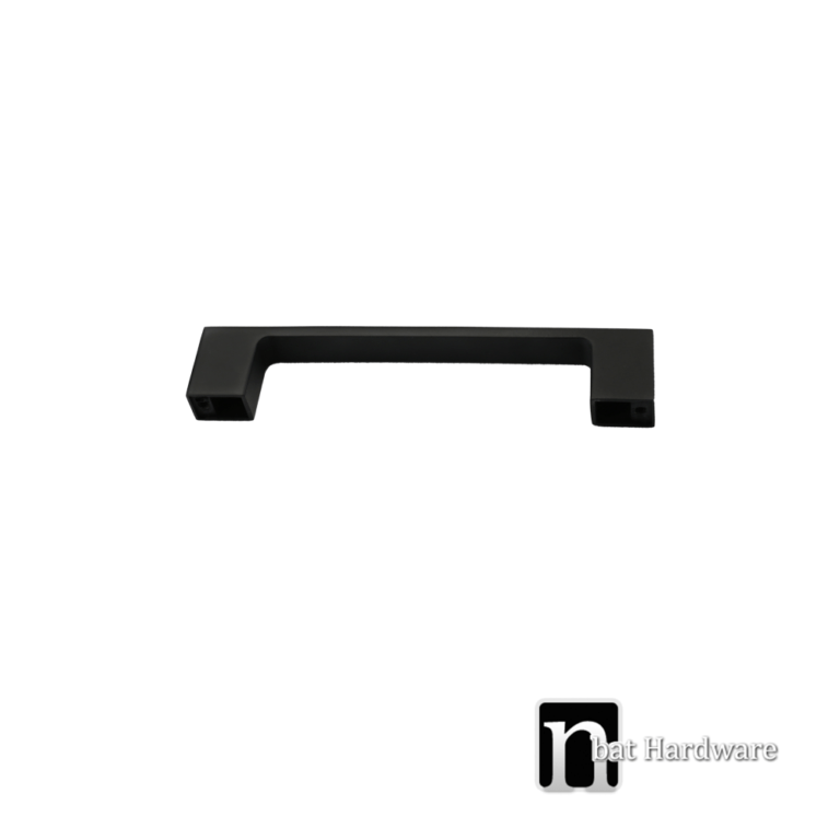 128mm Matt Black kitchen Handles Sky Series nBat Hardware