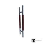 600mm Wood Stainless Steel Mixed Door Pulls (Pair) - Bisset Series