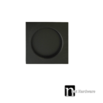 60mm Square Flush Pull - Matt Black Finish