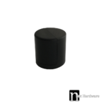 Cylinder Shaped Rubber Door Stops - Matt Black Finish