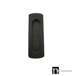 120 x 40mm Sliding Flush Pull - Matt Black Finish