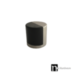 Cylinder Shaped Rubber Door Stop - Satin Nickel Finish