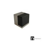 Square Shaped Rubber Door Stops - Satin Nickel Finish