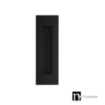 150 x 50mm Sliding Door Flush Pull - Matt Black Finish