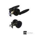 Matt Black Entrance Lock Deadbolt Set (4333) - Doyle Series