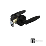 Matt Black Passage Door Handle Set (4333)- Doyle Series