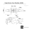 Entrance Lock Deadbolt Set (4333)- Doyle Series - Image 2