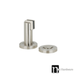 Round Shaped Magnetic Door Stops - Satin Nickel Finish
