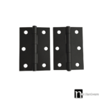 Matt Black Door Hinges (Pair) - 85 x 60 x 1.6mm