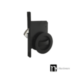 Matt Black Sliding Privacy Set - Warren Series