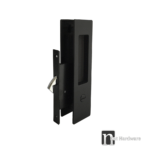 Matt Black Sliding Privacy Set - Morgan Series