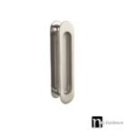 180mm Oval Sliding Flush Pulls (Pair) - Satin Nickel Finish