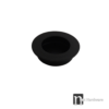 Matt Black Round Sliding Flush Pull - 50mm - Image 2