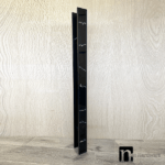 Black Stone Faced 1200mm Black Door Pulls - Todd Series