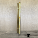 Yellow Stone Faced 1200mm Door Pulls (Brushed Brass Finish) - Todd Series