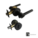 Piper Series Entrance Lock Set with a Deadbolt (2333MB) - Matt Black