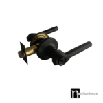 Piper Series Entrance Lock Set (2333MB) - Matt Black Finish