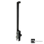 Matt Black Entrance Mortice Lock with Single Door Pull  - Yarra Series