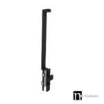 Matt Black Entrance Mortice Lock with Single Door Pull  - Flinders Series