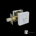 Como Series Double Cylinders Deadbolt - White Finish