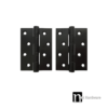 Matt Black Stainless Steel Door Hinges (1 Pair) - 100 x 75 x 2.8mm
