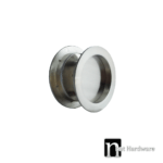 75mm Round Sliding Flush Pulls (Pair) - Satin Nickel Finish