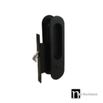 Matt Black Sliding Door Privacy Set - Barlee Series