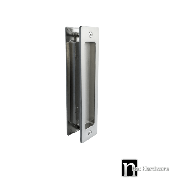 1 Pair Rectangle Sliding Flush Pulls - 180mm x 38mm - Image 3